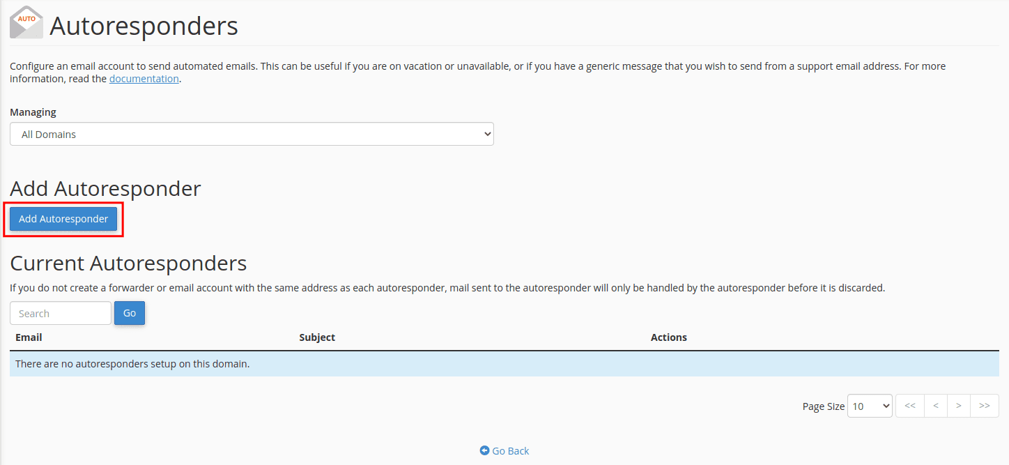 Add Autoresponder