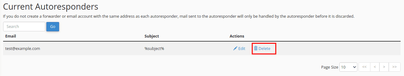 Remove Autoresponder